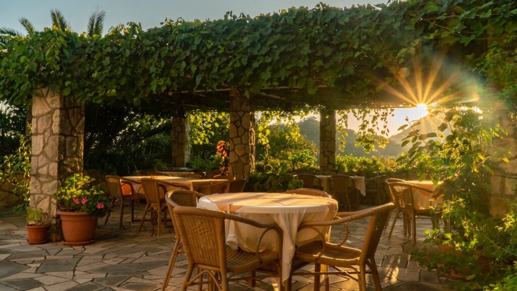 Photo outdoor dining