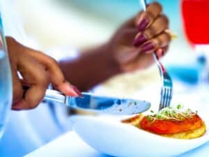 Photo long dining mindfulness