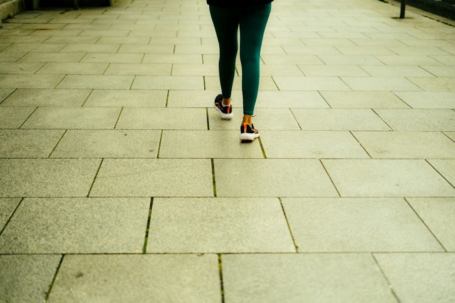 active lifestyle walking outdoors